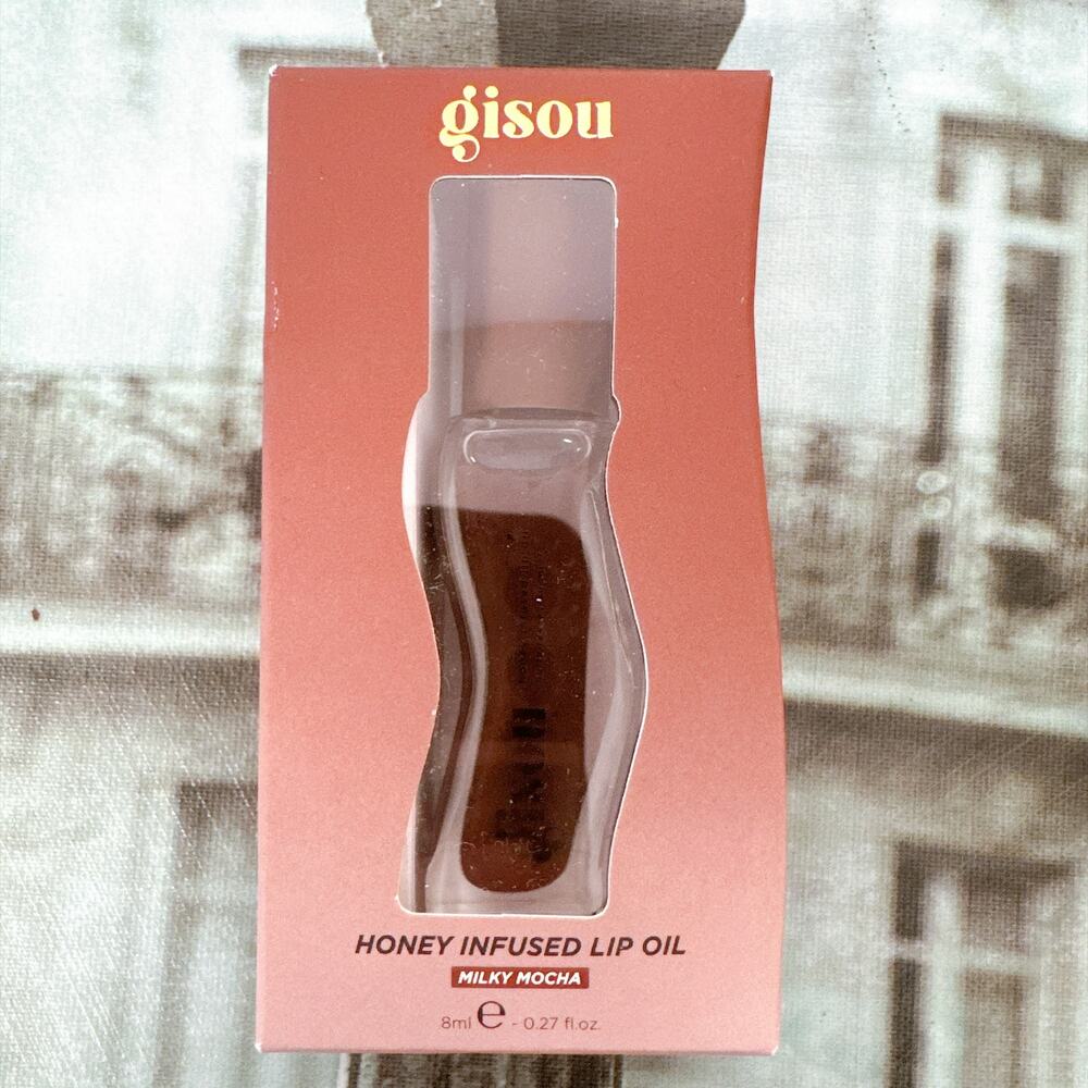 Gisou Honey Infused Lip Oil Milky Mocha 8ml 0.27oz 8HR Hydration Glossy